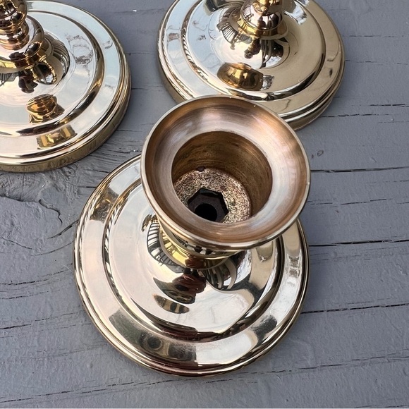 Baldwin Brass Forged In America candlestick holders - Picture 9 of 9